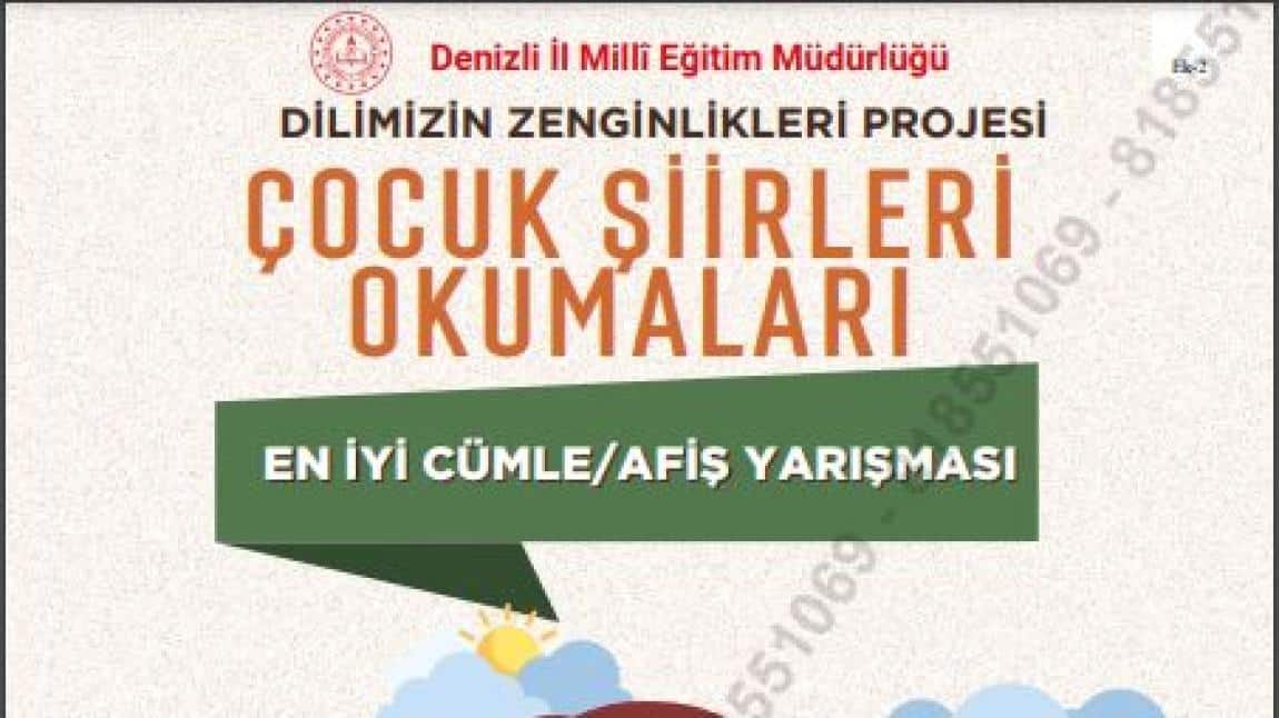 Dilimizin Zenginlikleri Projesi En İyi Cümle/Afiş Yarışması